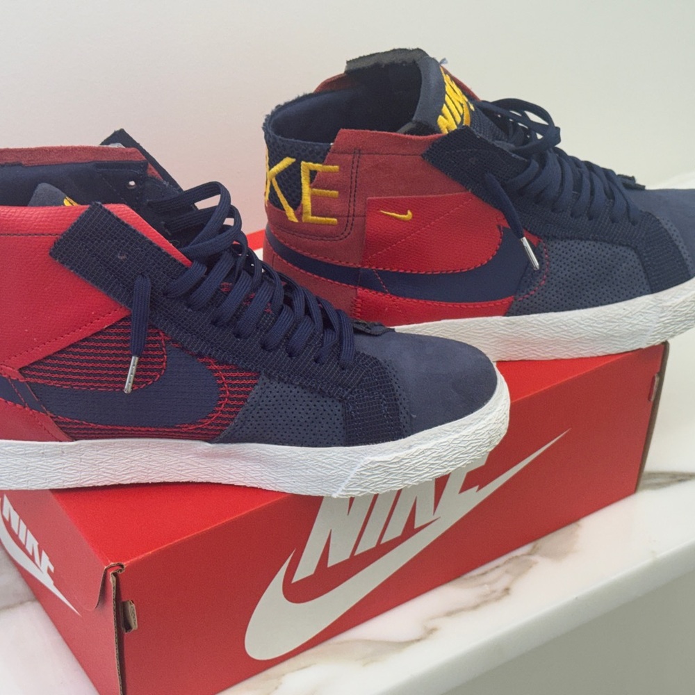 Nike Navy and Crimson High-Tops